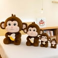 thumbnail image 4 of Banana Monkey Plush Toy, Jungle-Themed Cuddle Companion, Soft Stuffed Animal with Fruit Accessory, Cheeky Primate Doll, 4 of 6