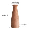 thumbnail image 3 of Wooden Vases,Wood Flower Vase Leakproof Handmade Plant Pots Decorative Flowerpot,Small Caliber, 3 of 5