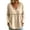 Beige C, variant on Three Quarter Sleeve Tops Woman Spring Summer Crewneck Boho Blouses Dressy Casual Work Shirts Beach Vacation Clothes Blue XL