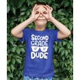 thumbnail image 2 of Olive Loves Apple 2nd Grade Dude First Day of School Gift Back to School T-Shirt Boys Back to School Vintage Royal Youth Medium, 2 of 5