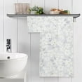 thumbnail image 5 of GZHJMY Delicate White Flowers Bath Towels Set - 1 Bath Towel 1 Washcloth Extra Absorbent Pure Cotton Towels, Super Soft Bathroom Towels for Home, Hotel, Spa Travel, 5 of 7