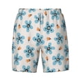 thumbnail image 4 of Lsque Mens Swim Trunks Flower Leaves Pattern - Bathing Suit Compression Liner - Beach Swim Shorts Swimwear - (S-3XL) - Stretch Quick Dry -Small, 4 of 9