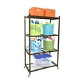 thumbnail image 6 of Origami 2-Pack R5-06W 4-Shelf Folding Steel Wire Shelving Storage, Bronze, 6 of 12
