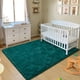 thumbnail image 5 of Alfombra BENRON de 91 x 152 cm, suave, esponjosa, lavable, verde azulado, 5 of 6
