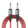 thumbnail image 4 of Riwcyla 1/4 Inch Audio Instrument Cable 10ft Noise Reduction Dual Straight Interface 6.35mm Mono Waterproof Guitar Cable Compression Resistant Professional Audio Interconnect Cord for Electric Guita, 4 of 6