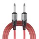 thumbnail image 4 of Cable de audio Cable de instrumento de audio de 1/4 de pulgada Reducción de ruido de 10 pies Interfaz recta doble Cable de guitarra mono impermeable de 6,35 mm Cable de interconexión de audio profesio, 4 of 8