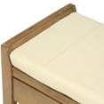 thumbnail image 4 of Shoe Storage Bench with Cushion Double Seat, Shoe Rack Bench with Drawer, Home Decor Storage Stool for Entryway, Mudroom, Foyer and Bedroom (Old Pine), 4 of 9