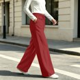 thumbnail image 5 of Tqcoqu Wide Leg Palazzo Pants for Women, Casual Drawstring Flowy Beach Linen Trousers with Pockets for Vacation Daily, 5 of 7
