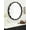 Black, variant on Kate and Laurel Endicott Modern Geometric Round Wall Mirror, 26 Inch Diameter, Black, Transitional Faceted Wood Circle Mirror for Use as Bathroom Mirror for Over Sink or Cute Nursery Mirror
