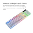 thumbnail image 2 of Colorful Breathing Backlight Mechanical Keyboard Wired Game 104 Pieces of Buttons Keyboard White, 2 of 6