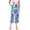 Blue Purple Peony, variant on Women's Cropped Pajama Pants Wide-leg Summer Sleep Pants with Pockets Loose Fit Comfy Pj Pants ,Pink-strawberry Heart Print S
