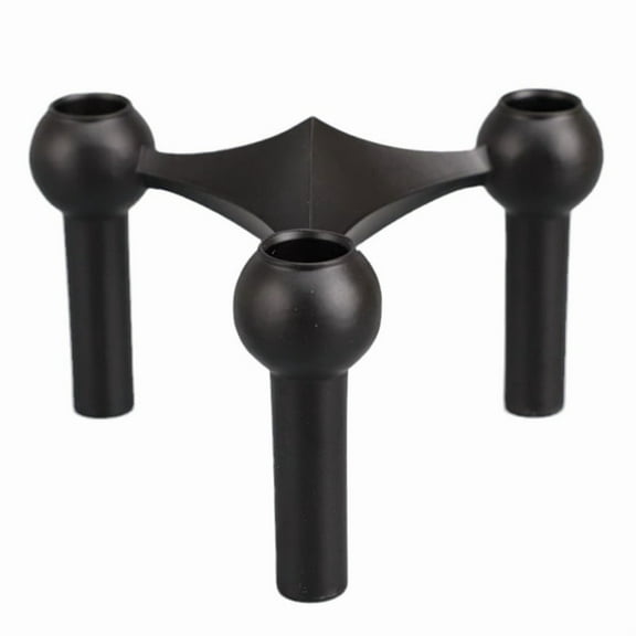 Metal Candlesticks Nordic Molecular Structure Candlestick Centerpiec Living Room Home Decorative Candlestick Black