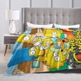 thumbnail image 4 of Simpsons Blankets Ultra Soft Flannel Blanket All Season Fuzzy Blanket Fluffy Cozy Blanket For Couch Bed Sofa 60"X50", 4 of 9