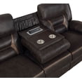 thumbnail image 6 of Greer 2-piece Upholstered Reclining Sofa Set Brown, 6 of 13