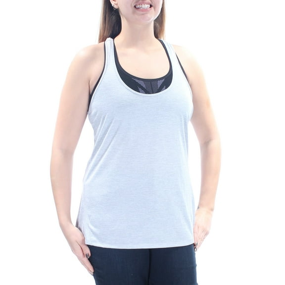 IDEOLOGY Womens New 1028 Gray Sleeveless Scoop Neck Active Wear Top L B B