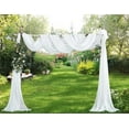 thumbnail image 4 of WARM HOME DESIGNS 4 Yards White Chiffon Fabric for Kitchen or Wedding Arch Decorations. CF 144 WHITE, 4 of 5