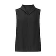 thumbnail image 3 of Ecqkame 2025 Summer Womens New Tank Tops Fashion Soft V Neck Solid Color Tops Casual Loose Sleeveless Basic Shirts 03-Black M, 3 of 5
