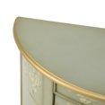 thumbnail image 4 of Christopher Knight Home Vintage Hand-Painted Half Moon Accent Storage Cabinet with Floral Design, Soft Green, 4 of 11