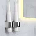 thumbnail image 3 of Shisuyan 3pcs Wall Mounted Toothbrush Holder For Bathroom Space Saving Electric Toothbrush Storage Rack Stainless Steel Toothbrush Organizer, 3 of 9