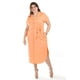 thumbnail image 5 of Vestido camisero de lino Roman Fashion /Tallas Extras, 2107 (Coral) naranja claro 38, 5 of 6
