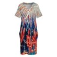 thumbnail image 4 of Vestido de verano con banda elástica y bolsillos sueltos de The Rockets, estilo coreano., 4 of 7