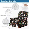 thumbnail image 6 of Renewold Santa Claus Snowflakes Cover for Recliner Chair Soft Breathable Dog Couch Cover 4 Pieces Oversized Recliner Cover Washable Reclining Sofa Slipcover Living Room Christmas Decor, 6 of 8