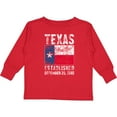 thumbnail image 3 of Inktastic Established December 29, 1845 Texas Flag Boys or Girls Long Sleeve Toddler T-Shirt, 3 of 5