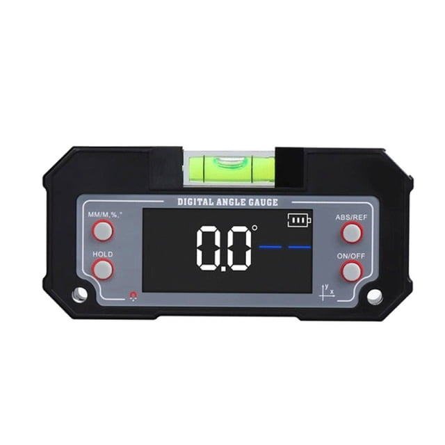 Oioii Inclinomètre Numérique Haute Précision 1ml, Mini Instrument de Mesure d'Angle Électronique avec Boîte, Jauge d'Angle de Calibration Automatique, Outil de Mesure Portable pour Usage Industriel et Domestique, Noir