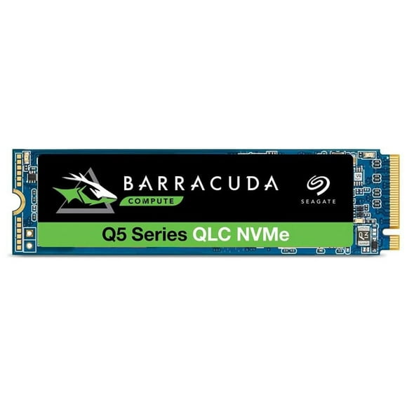 Seagate BarraCuda Q5 500GB Internal SSD - M.2 NVMe PCIe Gen3 ×4, 3D QLC for Desktop or Laptop, 1-year Rescue Services (ZP500CV3A001)