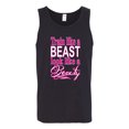 thumbnail image 2 of Train Like a Beast Look Like a Beauty Gym / Workout Mens Graphic Tank Top, Black, Small, 2 of 3