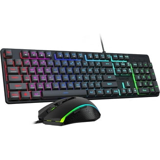 ZEUS GAMDIAS Mem-chanical Gaming Keyboard and Mouse Combo, Wired