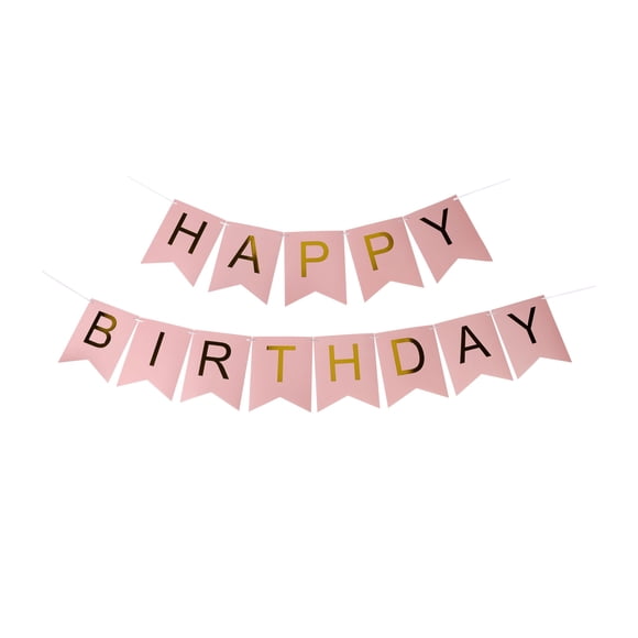 Banner decorativo para fiesta de cumpleaños Azinoo Happy Birthday