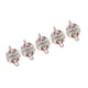 thumbnail image 1 of 5 Piezas Cierres Magnéticos Para Collar Rhinestone Hebilla Conector Bricolaje - Rojo, 19x12 mm, 1 of 7