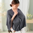 thumbnail image 2 of Comfortable Baby Feeding Shawl Cotton Privacy Protecor Nursing Sleeve Wearable Shawl for Mom Outdoor Use, 2 of 9