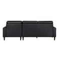 thumbnail image 6 of Lexicon Lewes 2-Piece Leather Match Sectional with Right Chaise in Black, 6 of 8