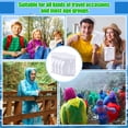 thumbnail image 2 of Ponchos de lluvia Handepo, 100 unidades, desechables, de plástico, color blanco, 2 of 6
