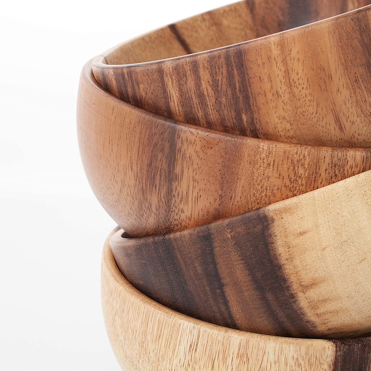 wooden salad bowl set (4 piece) - Earlywood