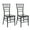 Black, variant on White Resin Steel Skeleton Chiavari Chair, 2 Chair Bundle by Chivari