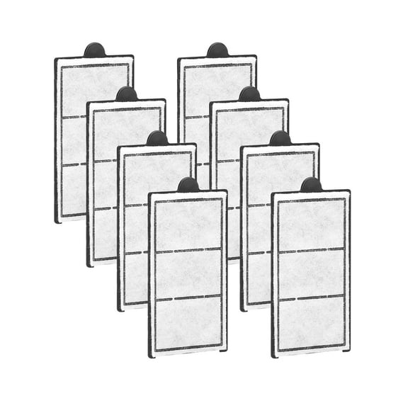 VEVOR Aquarium Filter Cotton, 8 PCS Fish Tank Replacement Filter Cartridges for 2.5/3.5 Gal, Fishbowl Accessories with Multi-Layer Filtration Easy Installation, for MN-200 and MN-280 Models