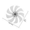 thumbnail image 2 of AURARMLET Fan Wing Replacement Parts White PP for Table and Wall Fan 1Pcs, 2 of 7