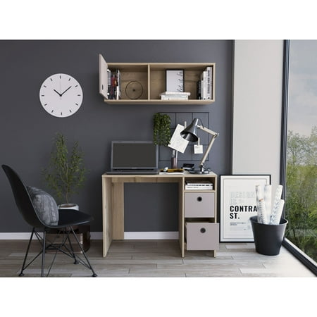 office set with natural finish product