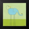 thumbnail image 2 of Vess, June Erica 12x12 Black Modern Framed Museum Art Print Titled - Stick-leg Elephant I, 2 of 5