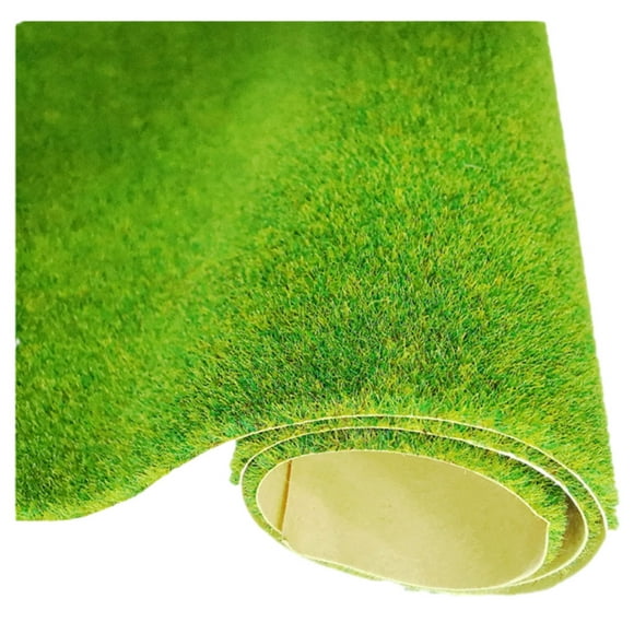 Ruiboury Low-maintenance Artificial Turf For Realistic And Eco-friendly Lawn Faux Flowers And Plants 138 grass green 1Set