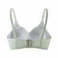 thumbnail image 4 of Yijfswar No Underwire Bras for Women V Neck Soft Ribbed Texture Push Up Bralettes with Adjustable Straps Everyday Tshirt Bra, Size S, 4 of 4
