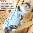 thumbnail image 3 of 1 pieza de traje de esterilización/castración para gatos con modelo impreso, traje postoperatorio para gatos, ropa de destete, ropa transpirable para mascotas, 3 of 5