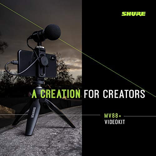 Shure MV88+ Video Kit with Digital Stereo Condenser Microphone for