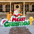 thumbnail image 1 of Hinchable navideño Joiedomi Merry Christmas de 2,9 m con LED, 1 of 9