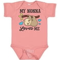 thumbnail image 3 of Inktastic My Nonna Loves Me with Sloth and Hearts Boys or Girls Baby Bodysuit, 3 of 5
