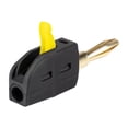 thumbnail image 1 of KLKCMS 4mm Banana Plug Practical Wire Cable Connector for Wall Plates and Receivers Black, 1 of 9