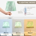 thumbnail image 3 of LED Table Lamp with Touch Controls and Dimming Nightstand Lamp with USB Charging Port Night Light Light Green Marble Texture Pattern Small, 3 of 7